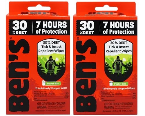 Ben's Bens 30 Deet Mosquito Tick Insect Bug Repellent Field Wipes 24 Pack - Image 1