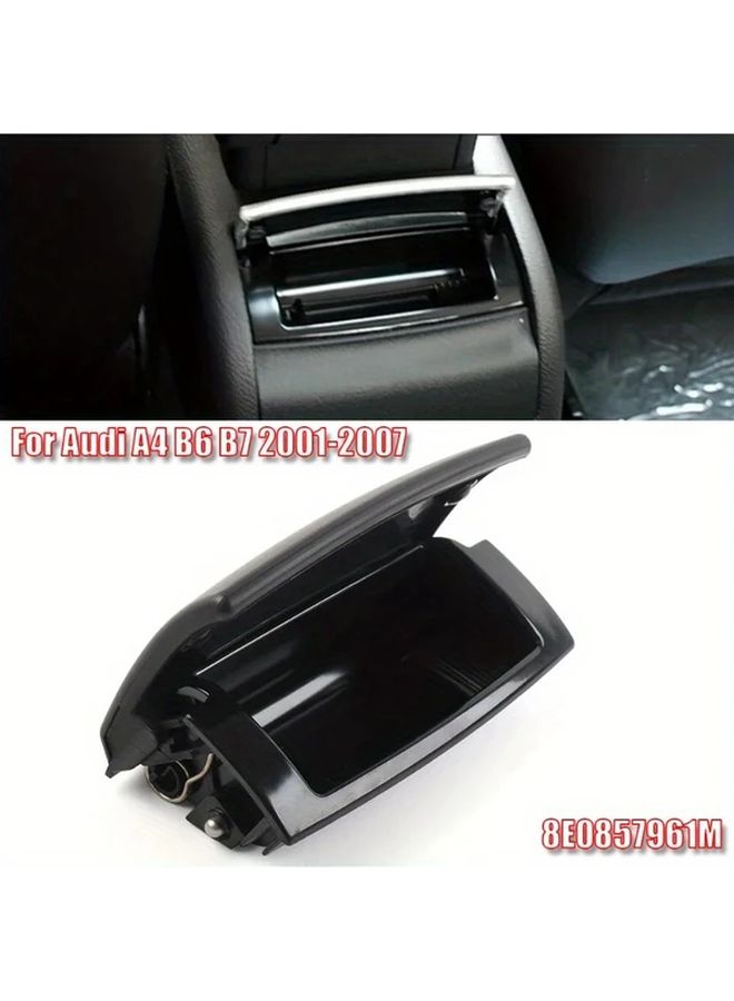 1pc Black Center Console Ashtray Rear Door Replacement For Audi A4 B6 B7 2001 2008 Durable Easy Clean Design OEM Style Smoker Accessory Wear Resistant Material Modern Car Accessory Sturdy Construction - Image 1
