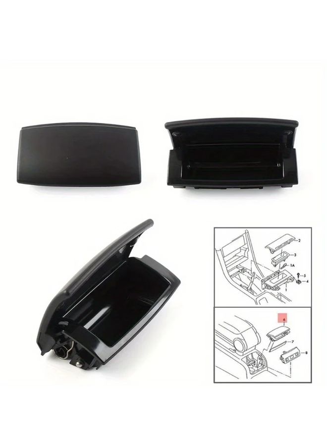 1pc Black Center Console Ashtray Rear Door Replacement For Audi A4 B6 B7 2001 2008 Durable Easy Clean Design OEM Style Smoker Accessory Wear Resistant Material Modern Car Accessory Sturdy Construction - Image 3