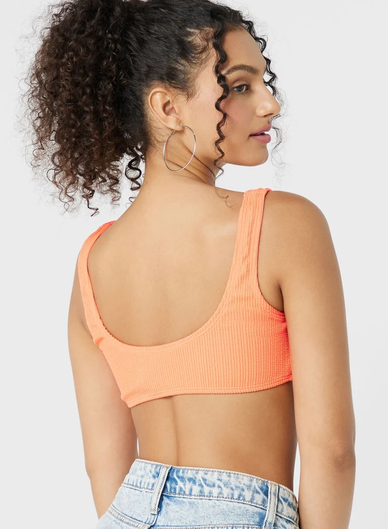 Cotton On Body Scoop Neck Bikini Top