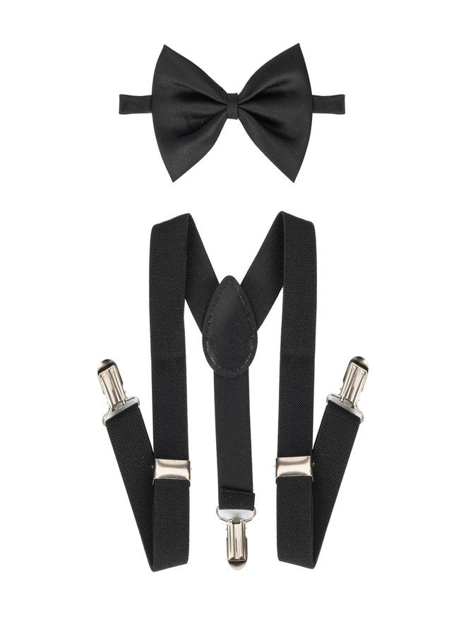 Mealah Suspenders for Boys Child - Elastic Adjustable Y Shape Back With Strong Metal Clips And Bow Tie for Kids Toddler Baby - Image 2