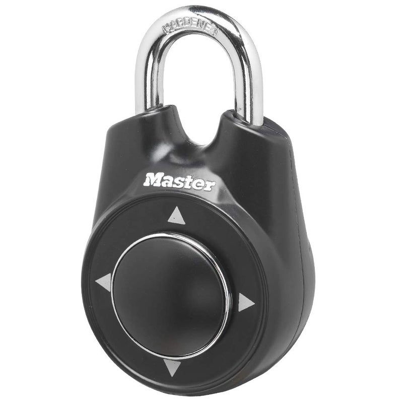 Master Lock 1500iD Set Your Own Directional Combination Padlock, Black - Image 1