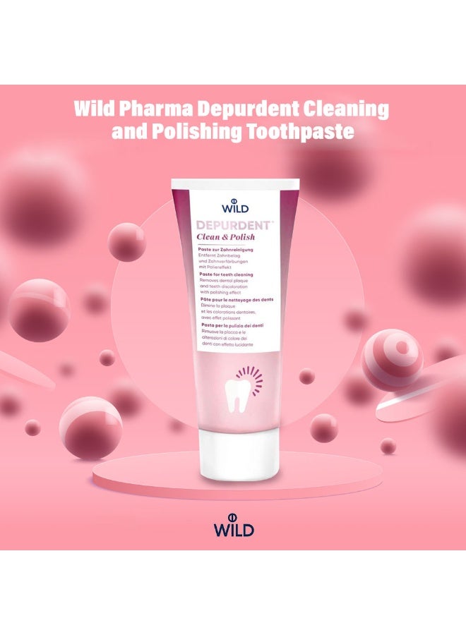 WILD معجون الأسنان ديبوردنت للتنظيف والتلميع 75 مل - Image 1