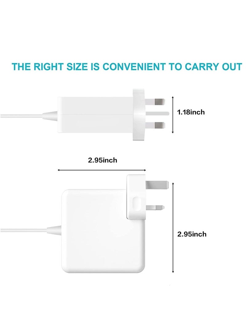 NTECH 60W MacBook Pro Charger Replacement for MacBook Pro 13 Inch 2012 2016 Retina Display Ac 60 Watt T Shape Connector Power Adapter Laptop Charger White - Image 5