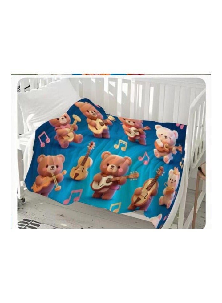 general Flannel thin blanket (warm and comfortable, suitable for sleep, gaming, dust removal and sandproof) 150cm*200cm - 655 - Image 3