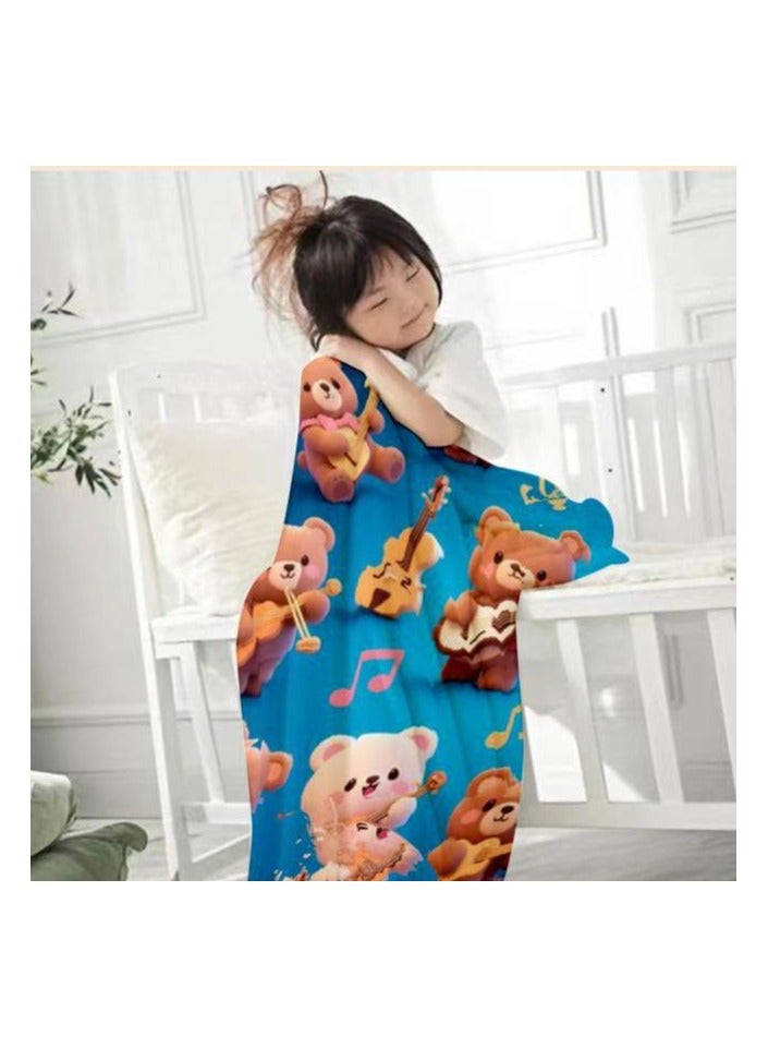 general Flannel thin blanket (warm and comfortable, suitable for sleep, gaming, dust removal and sandproof) 150cm*200cm - 655 - Image 4