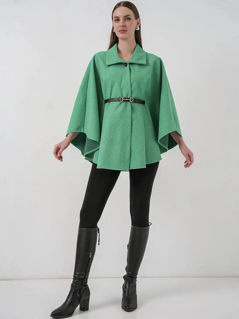 بيغ دارت BDART Belted Tweed Cape Coat