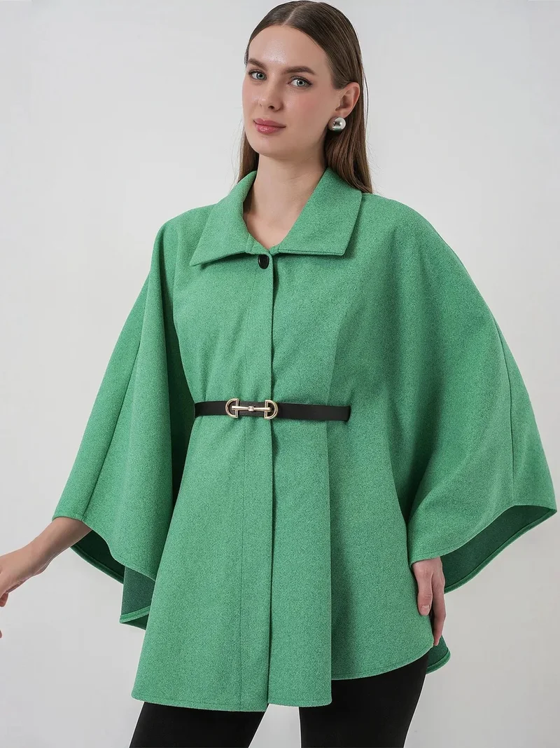 بيغ دارت BDART Belted Tweed Cape Coat
