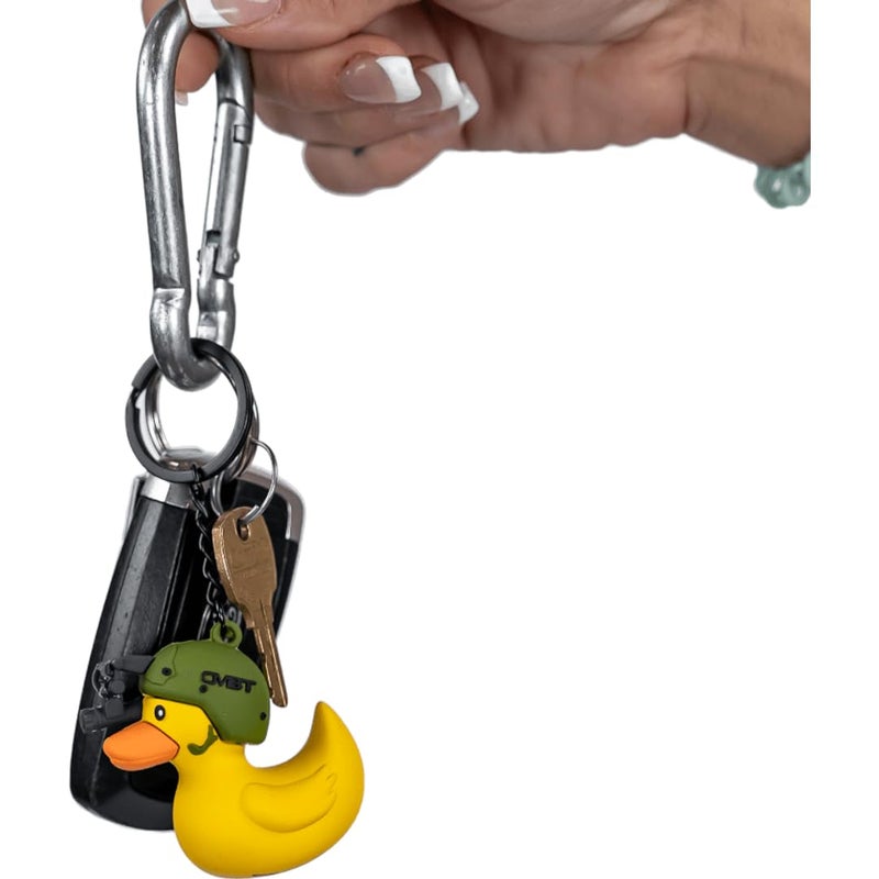 Combat Iron Tactiduck Novelty Rubber Duck Keychain | Durable Key Chain Accessory | 3D Rubber Keychain - Image 4