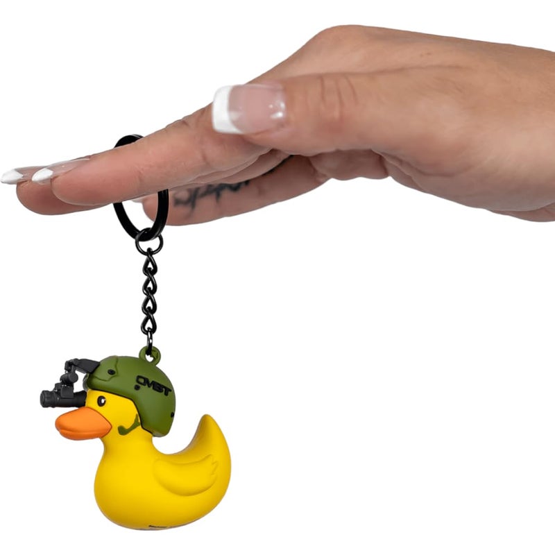 Combat Iron Tactiduck Novelty Rubber Duck Keychain | Durable Key Chain Accessory | 3D Rubber Keychain - Image 5