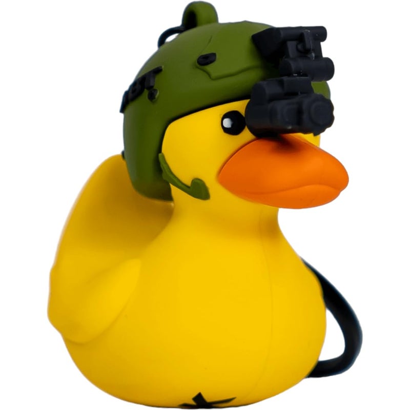Combat Iron Tactiduck Novelty Rubber Duck Keychain | Durable Key Chain Accessory | 3D Rubber Keychain - Image 1