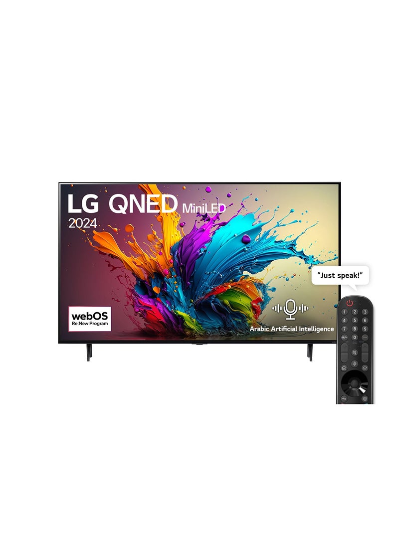 LG 65 Inch QNED MiniLED  QNED90T 4K 65QNED90T Black - Image 1
