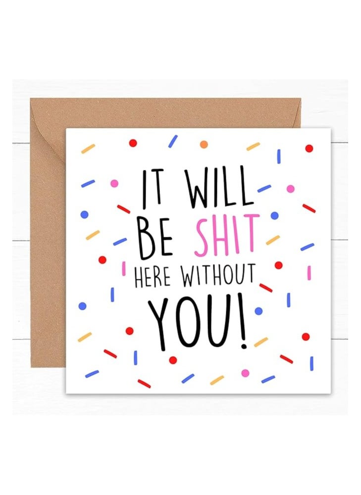 Generic - Funny Leaving Card | Cards for New Job | Farewell Coworker Colleague | Good Luck Congratulations | Leaving Job Gifts & Presents - Image 1