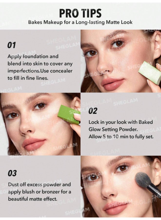 شيجلام Baked Glow Setting Powder Translucent - Image 5