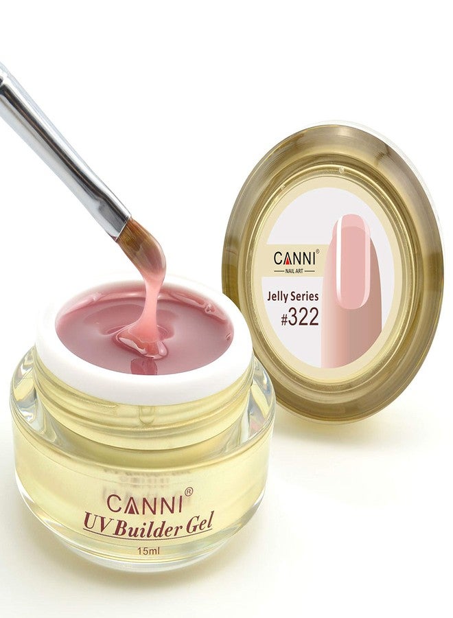 Canni جل تمديد الأظافر CANNI زجاجة ذهبية 15 مل من BELLE GAGA® جل بناء الأظافر الجلدي القابل للنقع سهل الجفاف رقيق تمويه 322 - Image 1