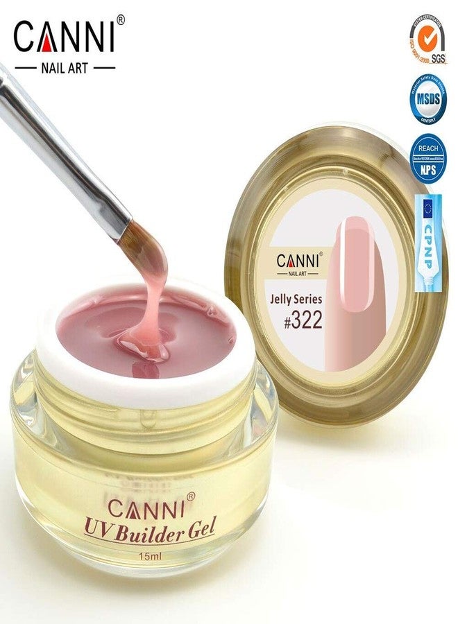 Canni جل تمديد الأظافر CANNI زجاجة ذهبية 15 مل من BELLE GAGA® جل بناء الأظافر الجلدي القابل للنقع سهل الجفاف رقيق تمويه 322 - Image 3