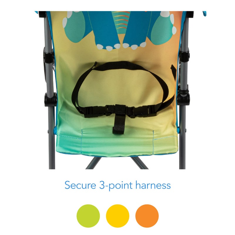 Cosco Character Umbrella Stroller, Easy to Store Anywhere with its Compact Umbrella fold, Stewie Stegosaurus - Image 2