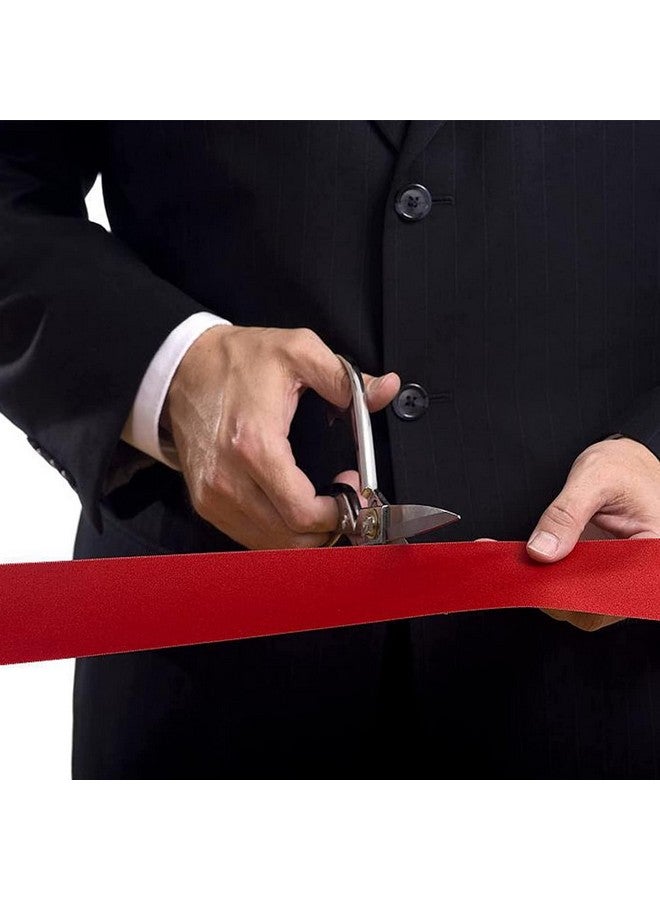 Imprint شريط ساتان أحمر بعرض 4 بوصة وطول 10 متر، شريط سميك لمناسبات الافتتاح الكبرى، مراسم قص الشريط للأعمال، زينة كراسي الزفاف، شارات المسابقات، زينة مهرجان عيد الميلاد - Image 5