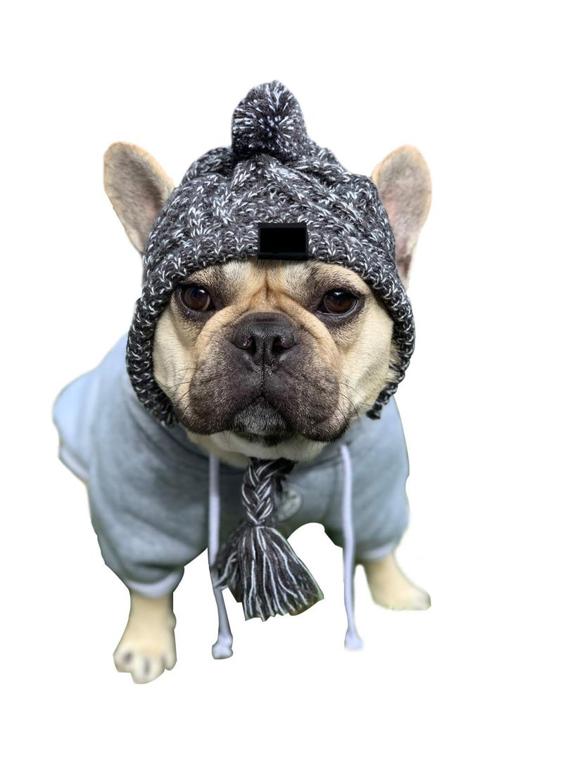 Excefore Dog Winter Hat, Pet Hat Knitted Windproof Cap, Winter Neck Ear Warmer, Suitable for Dog Birthday Party (S) - Image 1