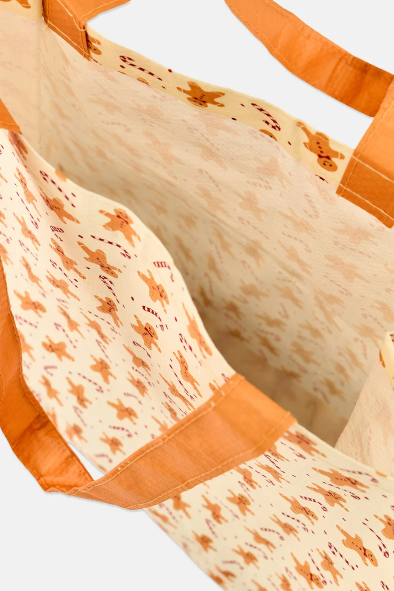 موي موتشو Gingerbread Reusable Shopping Bag, Multicolor