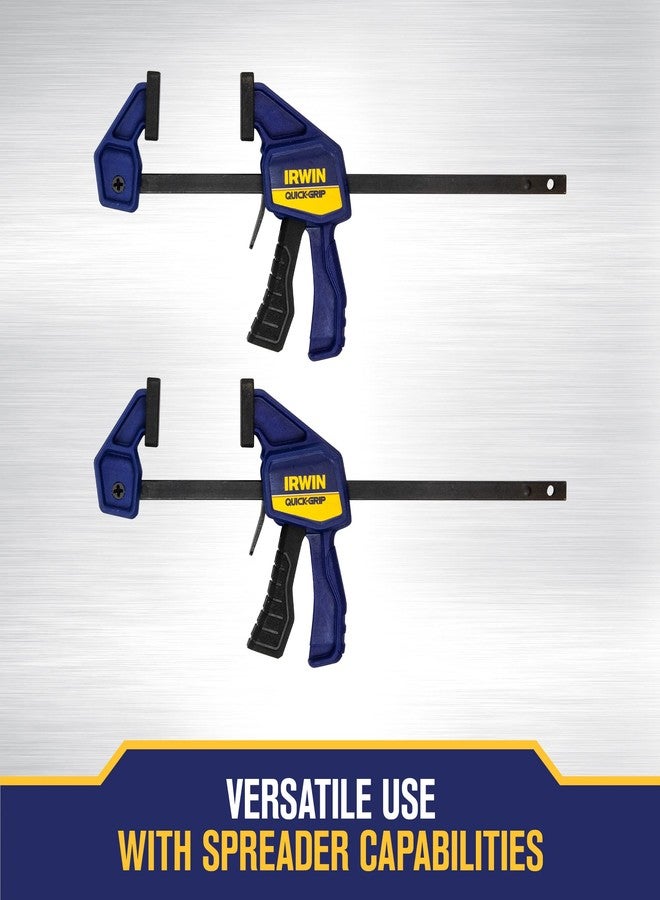 IRWIN QUICK-GRIP Clamps, 4 Piece Set with Bar Clamps, 4-1/4", Handi Clamps, 2" (IRHT83222) - Image 4