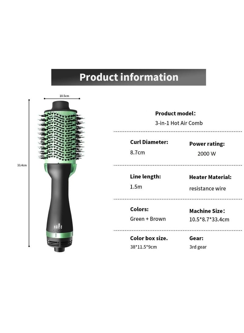 One Step مجفف شعر أفوكادو 3D بفرشاة هواء ساخن بخطوة واحدة - Image 3