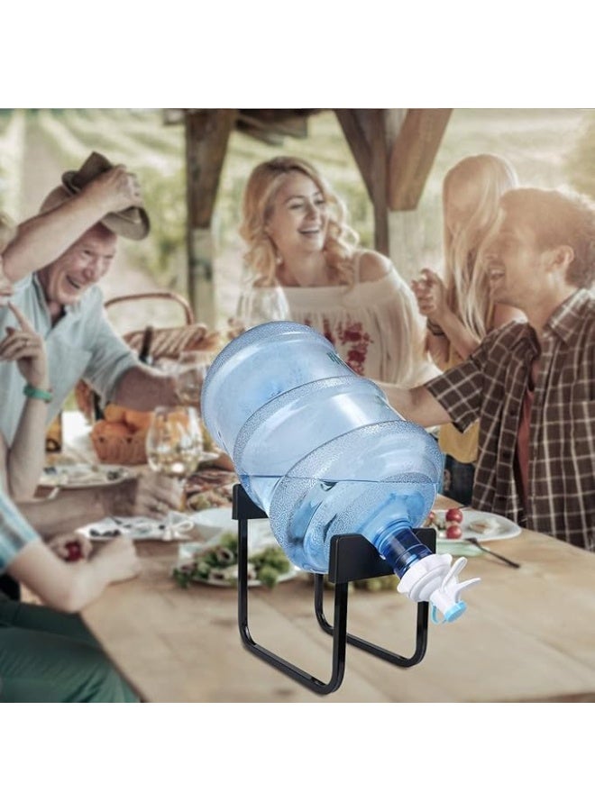 Spaceshoop Convenient Water Dispenser Support Stable Bottled Water Bucket Stand Bottled Water Support Holder Drinking Rack - Image 4