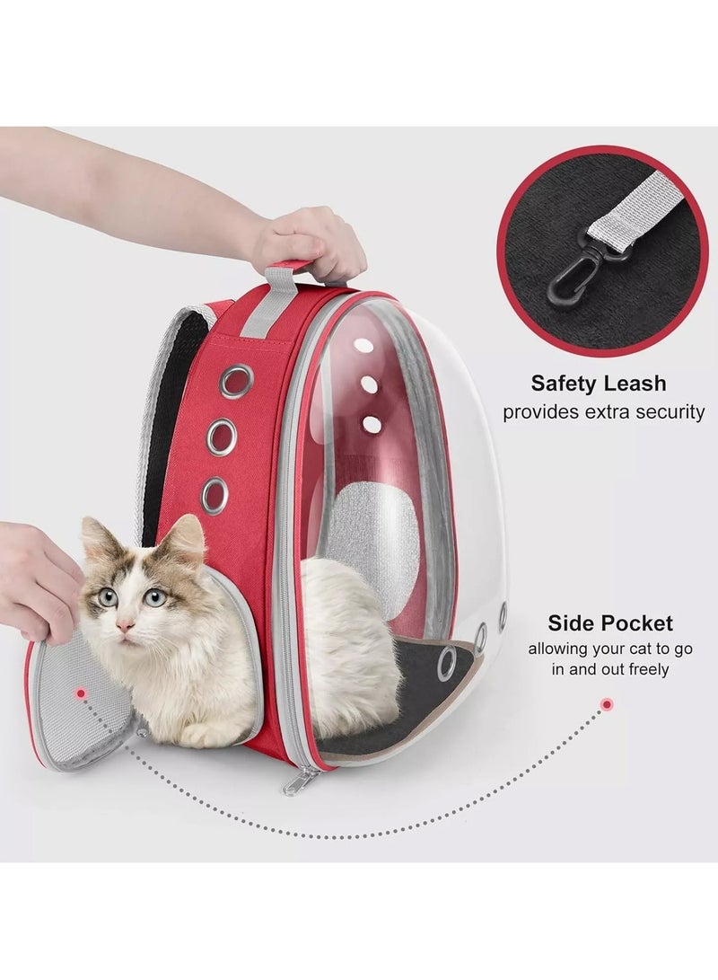 Transparent Portable Pet Backpack Travel Carrier, Convenient Travel for Small Dog and Cat - Image 3
