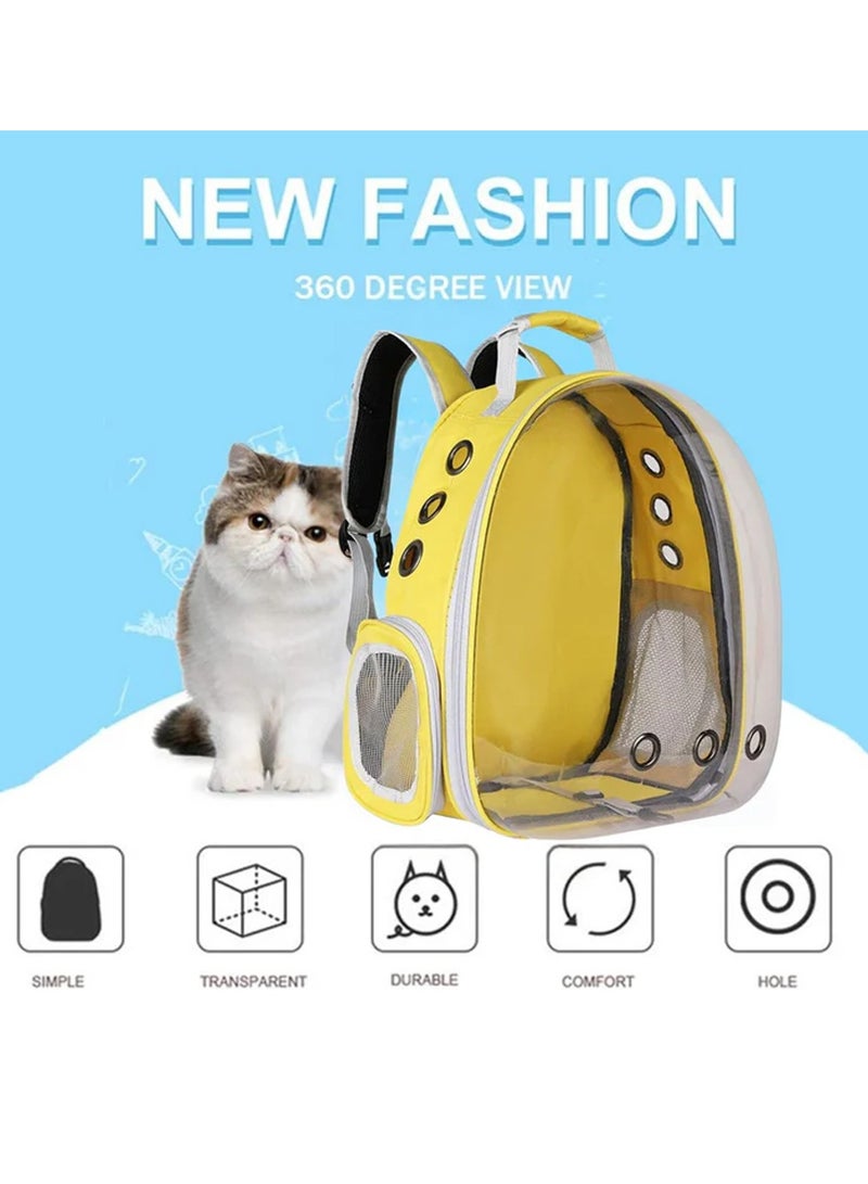 Transparent Portable Pet Backpack Travel Carrier, Convenient Travel for Small Dog and Cat - Image 2