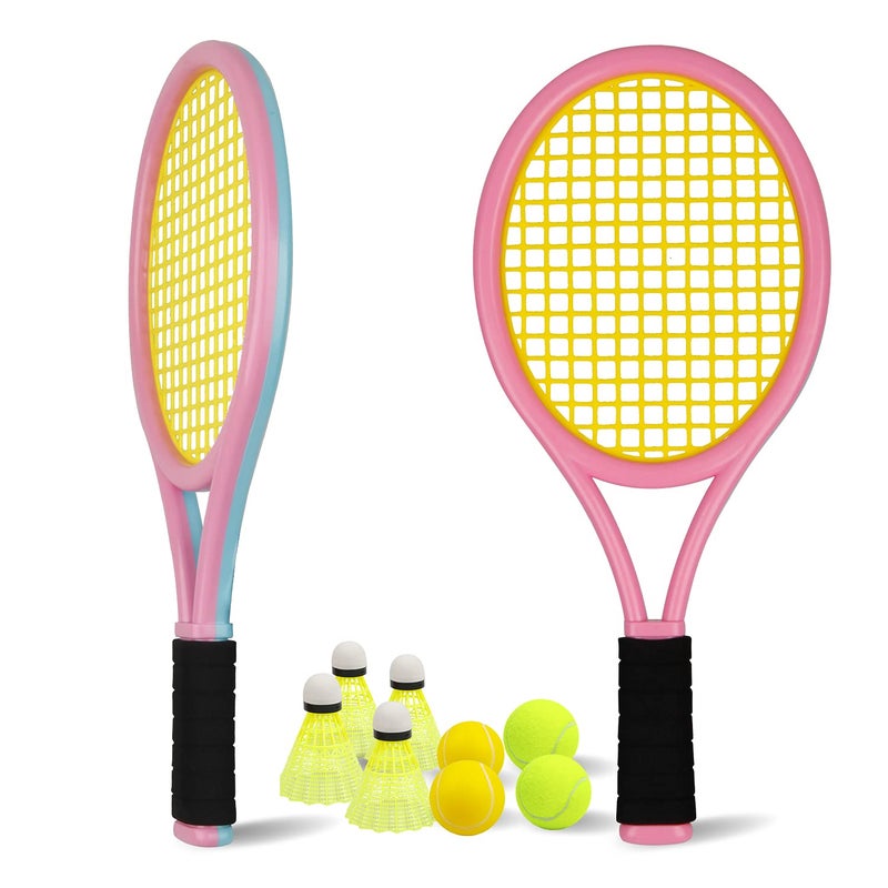Crefotu Tennis Racket for KidSponge Handle Include 2 Soft Balls and 4 ShuttlecocksTennis Racquet for Toddler 3 Years Old - Image 2