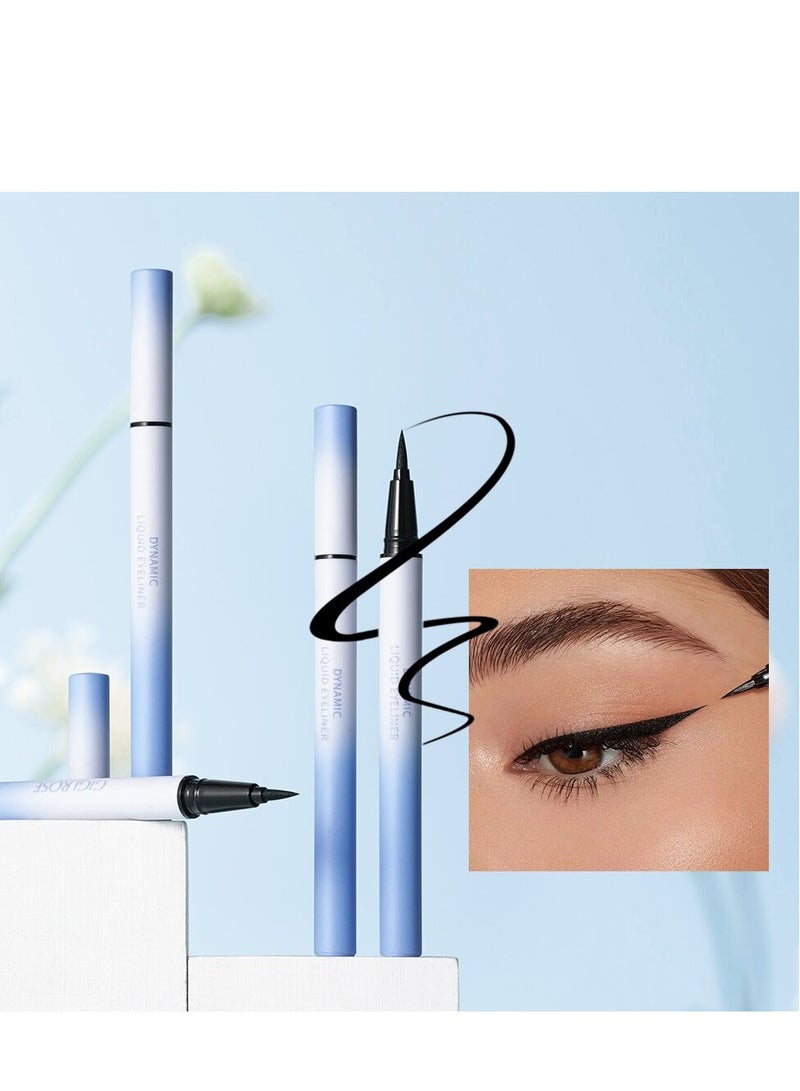 Menow Dynamic  Liquid Eyeliner Water Proof Long Lasting Black - Image 3