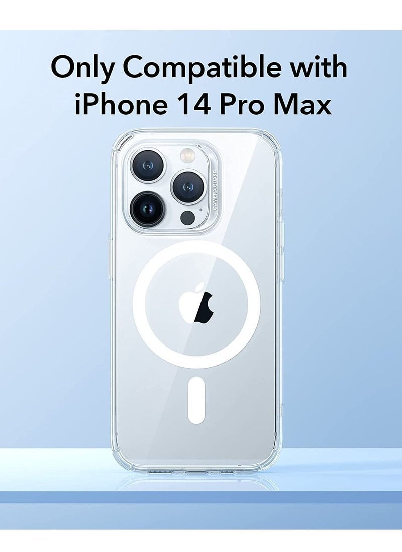 Gravity iPhone 14 Pro Max Case MagSafe, Krystec Clear Magnetic Phone Case [Ultra-Yellowing Resistant], Shockproof Military-Grade Protection, HaloLock Cover for iPhone 14 Pro Max, Clear - Image 2