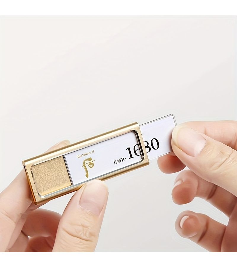 4 Pack Silvery Metal Price Tags Heavy Duty Golden Lettering Display - Image 2