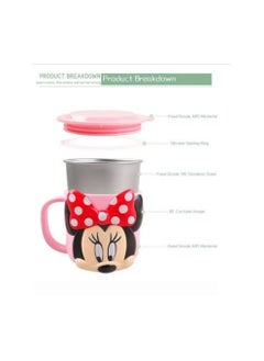 Generic 3D Cartoon Kids Drink Water Cup Stainless Steel Milk Cup 300ml  ( MINNIE MOUSE )  - Image 5