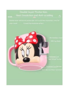 Generic 3D Cartoon Kids Drink Water Cup Stainless Steel Milk Cup 300ml  ( MINNIE MOUSE )  - Image 4