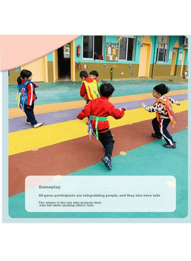 Tatanice Children's Tail-pulling Toy, Kindergarten Outdoor Sensory Integration Training Equipment, 2 Sets, Team Building Game Props, Birthday Gift - Image 3