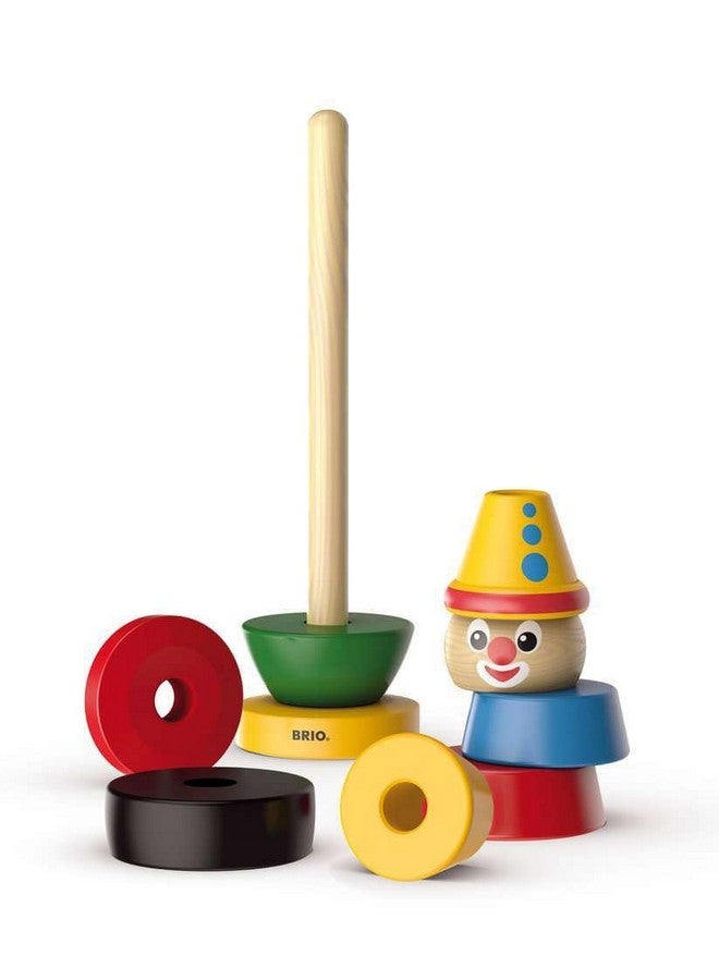 BRIO Infant & Toddler 30120 - Stacking Clown - 9 Piece Wood Stacking Toy for Kids Ages 1 and Up - Image 5