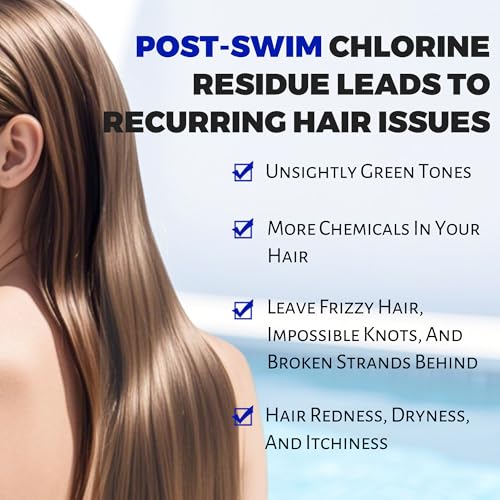 VANERIA 2-in-1 Swim Shampoo & Hard Water Shampoo, Chlorine Removal for Swimmers, Removes Minerals and Buildup for Hard Water, Restorative Hair Care for Swimmers, Safe for Colored Hair, 8.8 oz - Image 2