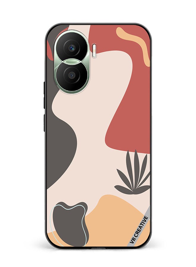 VR CREATIVE Protective Case Cover For Honor Play7T Pro Printable Template With Abstract Geometric Shapes, Nature Aesthetic Texture, Design Multicolour - Image 1