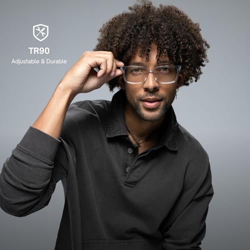 Lucyd Lyte (2025 Version) Smart Glasses for Men - Bluetooth Smart Eyewear with Light Adaptive Photochromic Lenses, Open Ear Speakers & Microphone - Eclipse (Standard) - Image 5