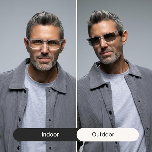 Lucyd Lyte (2025 Version) Smart Glasses for Men - Bluetooth Smart Eyewear with Light Adaptive Photochromic Lenses, Open Ear Speakers & Microphone - Eclipse (Standard) - Image 3