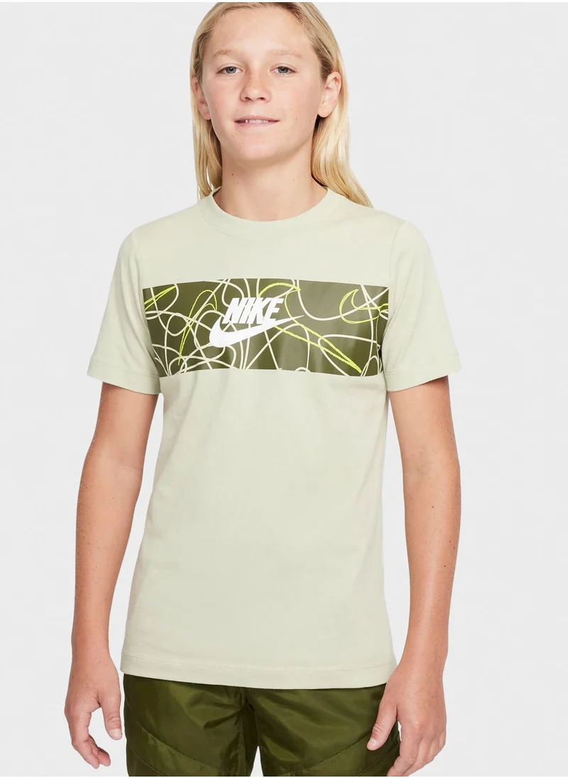 Nike Youth Nsw Futura Panel T-Shirt
