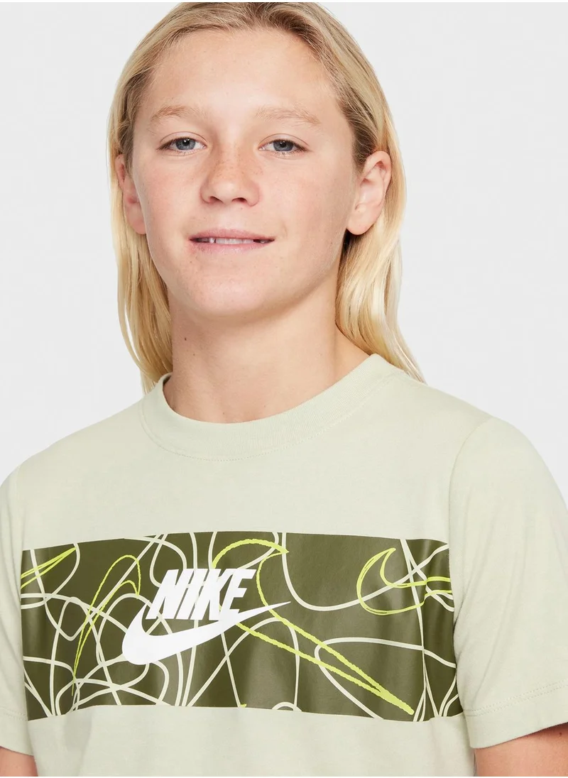 Nike Youth Nsw Futura Panel T-Shirt