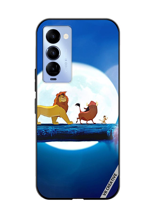 VR CREATIVE Protective Case Cover For Tecno Camon 18/18 P Lion King Design Multicolour - Image 1