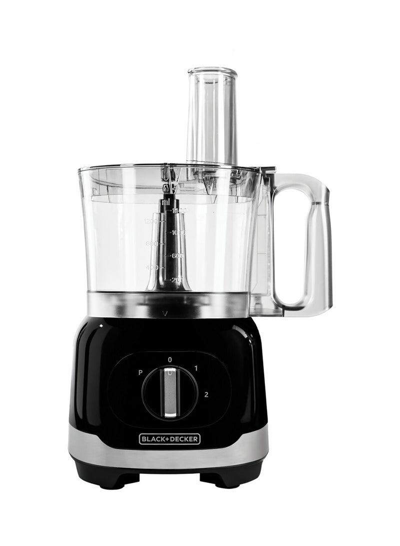 بلاك اند ديكر 800W All-in-One Food Processor for Chopping, Slicing, Blending & Kneading 2.4 L 800 W FX830-B5 Black with Stainless Steel Accents - Image 1