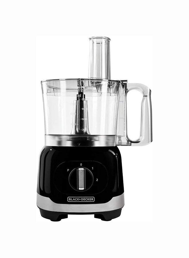 بلاك اند ديكر BLACK+DECKER Multifunction Food Processor, 800W, 2.4L Family-Size Bowl, 1.5L Blender, Stainless Steel Blades, 2 Speeds with Pulse, FX830-B5 2.4 L 800 W FX830-B5 Black with Stainless Steel Accents - Image 5