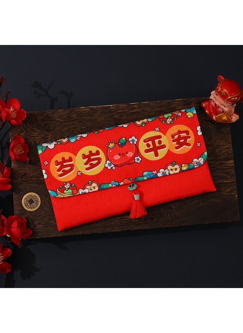 Generic Creative Luxury Cartoon Fabric Red Envelope for Lunar New Year Year-old peace  - Image 1