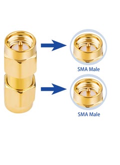 SUNSAR 4 PCS SMA Connectors Kit Antenna Cable Connector SMA Male to Male SMA Female to Female RF Coax Adapter Kit for WiFi Antenna Coaxial Extension Cable Wireless LAN Devices  - Image 3