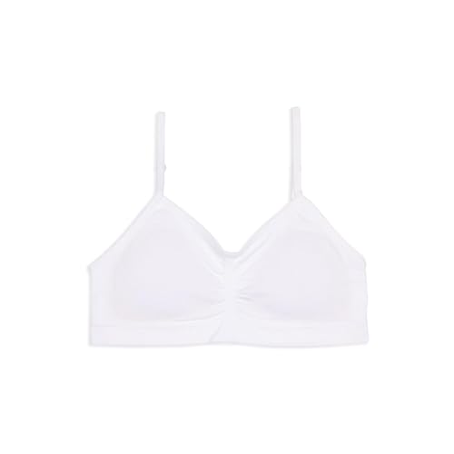 MaidenformGirlsSeamless Ruched Crop BraWhiteSmall - Image 2