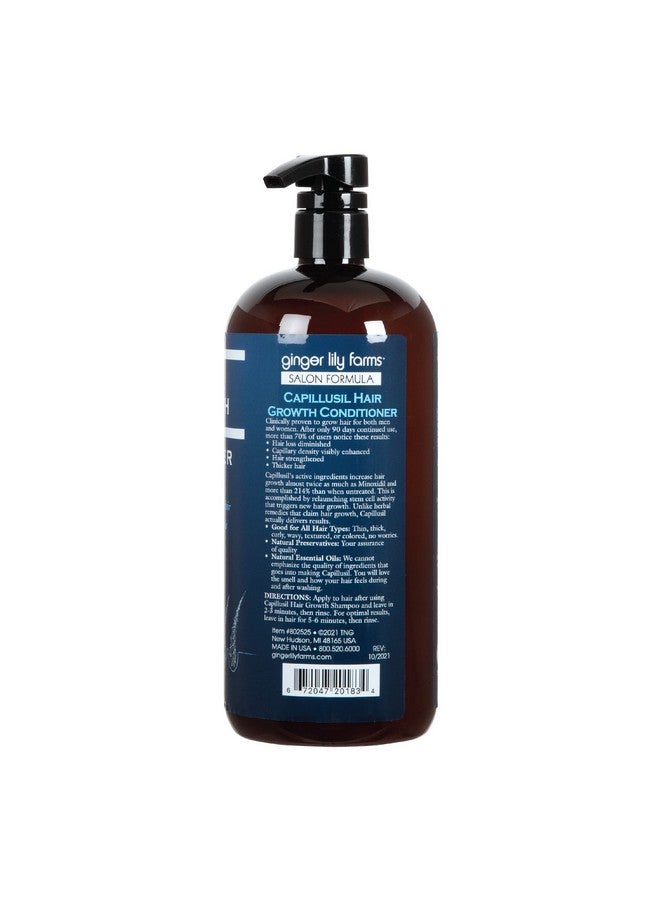 ginger lily farms Salon Formula Capillusil Hair Growth Conditioner For All Hair Types 100% Vegan & Crueltyfree 32 Fl Oz - Image 3